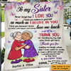 Personalized Gift for Friends Sisters Thanks For Standing By My Side When Times Hard Blanket 26821 1
