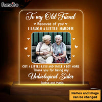 Personalized Gift For Friends Plaque LED Lamp Night Light 26822 thumb 1