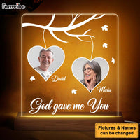 Personalized Gift For Couple God Gave Me You Plaque LED Lamp Night Light 26828 thumb 1