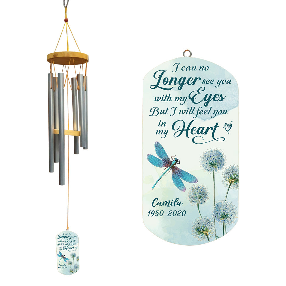 Personalized I Can No Longer See You With My Eyes Memorial Wind Chimes 26833 Primary Mockup