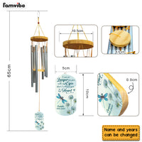 Personalized I Can No Longer See You With My Eyes Memorial Wind Chimes 26833 thumb 1