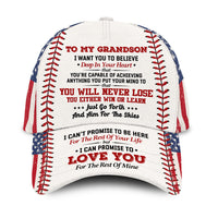 Personalized Gift For Grandson You Will Never Lose Baseball Cap 26835 thumb 1