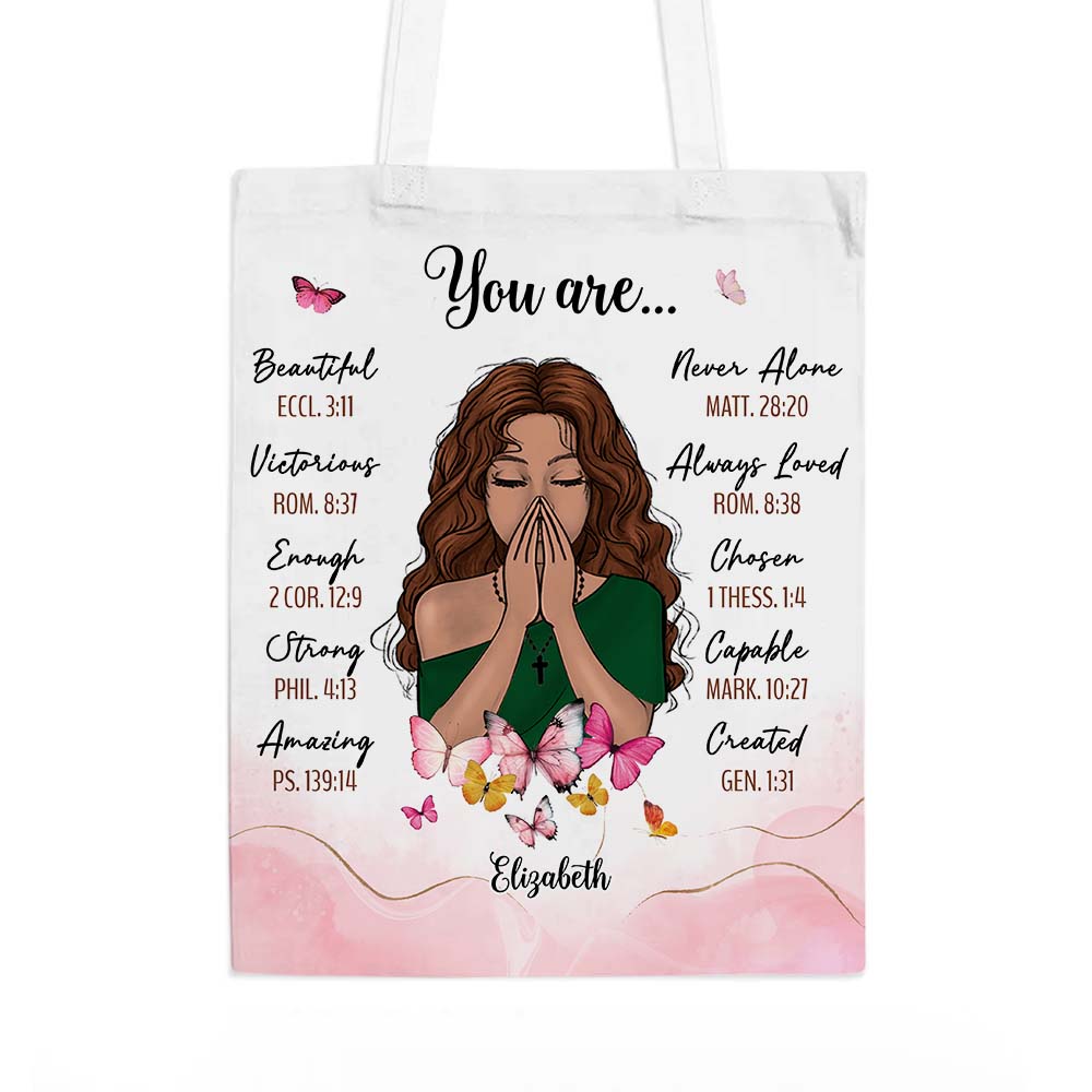 Personalized Family Names Tote Bag with Hearts – A Gift Personalized