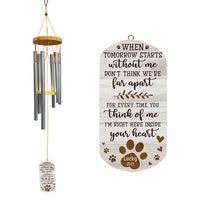 Personalized Pet Memorial Gift When Tomorrow Starts Without Me Wind Chimes 26839 thumb 1
