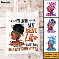 Personalized Gift For Daughter I Ain't Goin' Back And Forth With You Tote Bag 26842 thumb 1