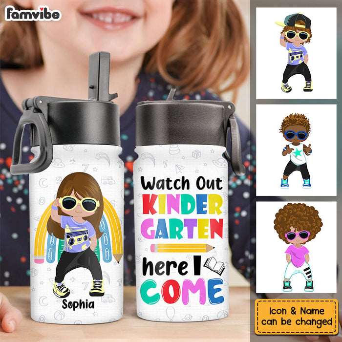 Personalized Gift for Kids, Birthday Gift, Boys Girls, Back to School,  Lunch Box, Flip Top Water Bottle With Straw, Gift for Grandkidsuvp 