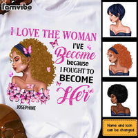Personalized Butterfly Motivation Gift For Daughter I Love The Woman I've Become Shirt - Hoodie - Sweatshirt 26845 thumb 1