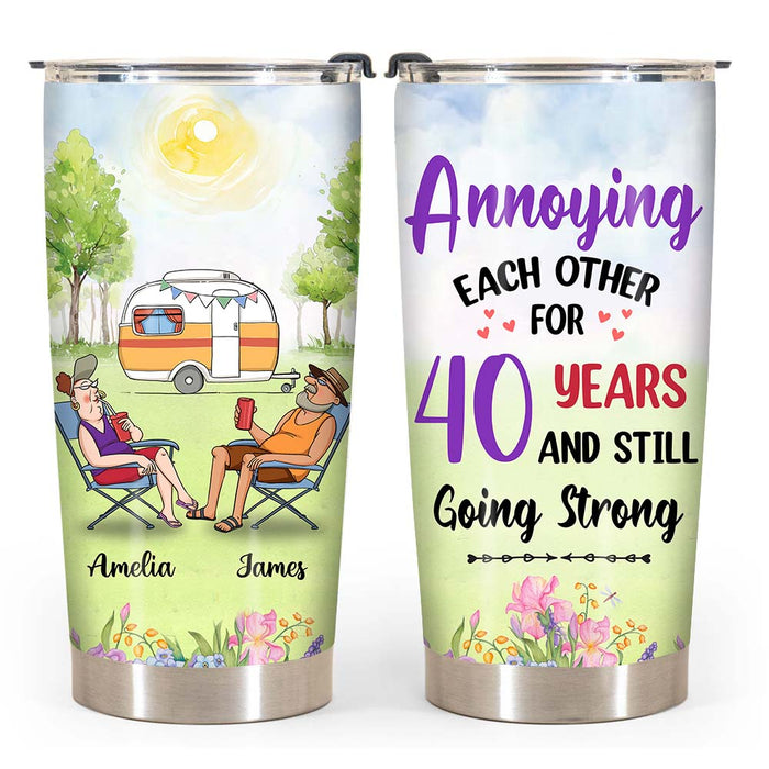 Personalized Gift for Couple Annoying Each Other Steel Tumbler 26847 1