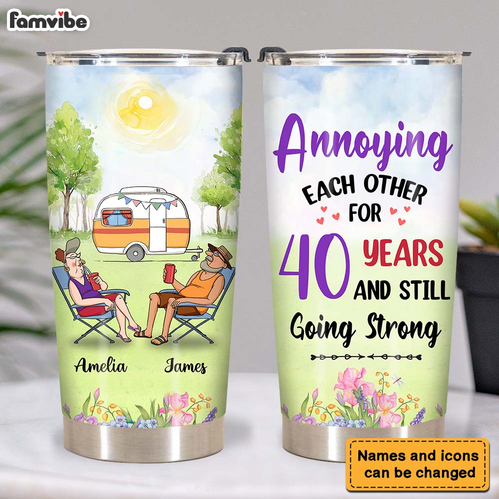 Personalized Gift for Couple Annoying Each Other Steel Tumbler 26847 Primary Mockup