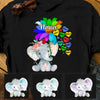 Personalized Mom Grandma Elephant T Shirt AP33 30O60 1
