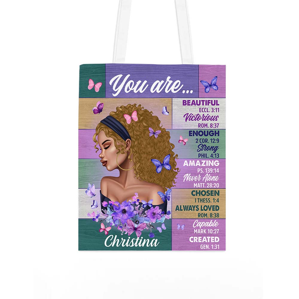 Personalized Christian Inspiration Gift For Daughter You Are Tote Bag 26861 Primary Mockup