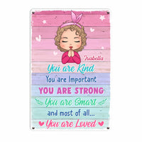 Personalized Gift For Granddaughter You Are Kind Metal Sign 26870 thumb 1