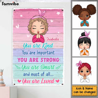 Personalized Gift For Granddaughter You Are Kind Metal Sign 26870 thumb 1