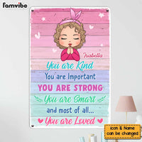 Personalized Gift For Granddaughter You Are Kind Metal Sign 26870 thumb 1