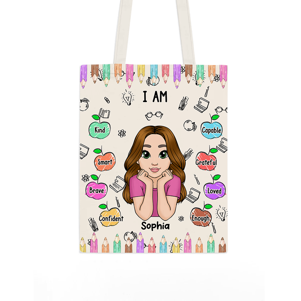 Personalized Gift For Granddaughter Affirmation Tote Bag 26872 Primary Mockup
