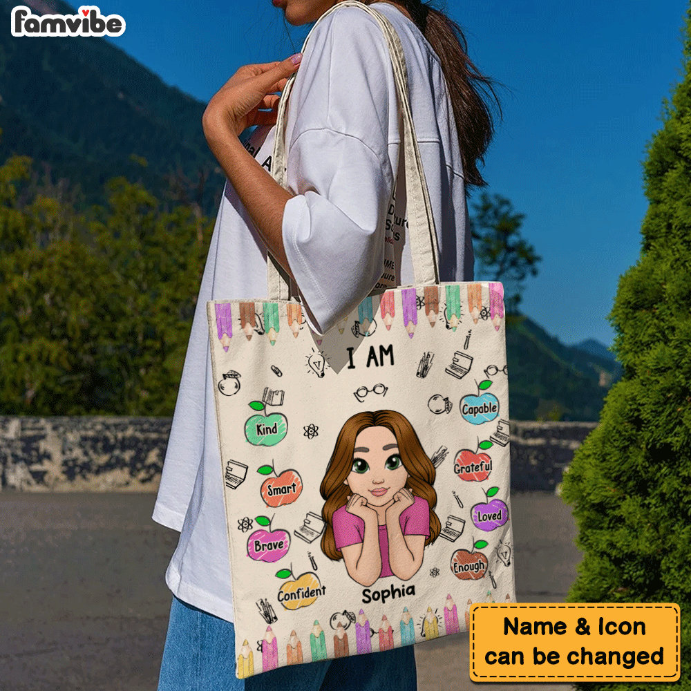 Personalized Gift For Granddaughter Affirmation Tote Bag 26872 Primary Mockup