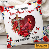 Personalized Memorial Gift The Moment Your Heart Stopped Pillow 26874 thumb 1