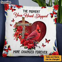 Personalized Memorial Gift The Moment Your Heart Stopped Pillow 26874 thumb 1