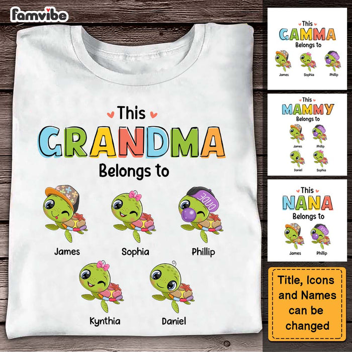 Personalized Gift For Grandma Turtle Shirt - Hoodie - Sweatshirt 26876 1