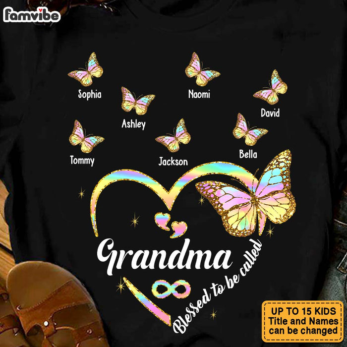 Personalized Gift For Grandma Blessed To Be Called Shirt - Hoodie - Sweatshirt 26878 1