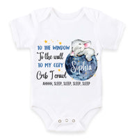 Personalized Gift For Baby Newborn To The Window To The Wall Baby Onesie 26881 thumb 1