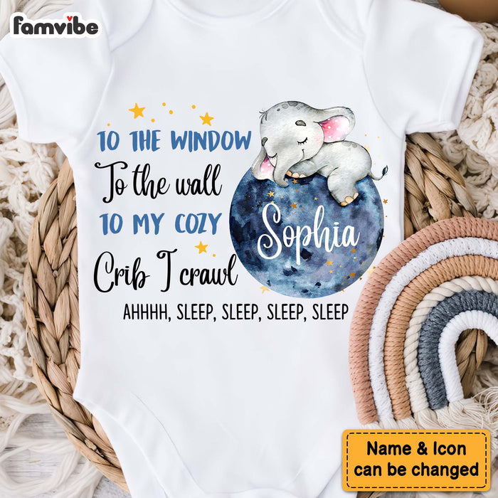 Personalized Gift For Baby Newborn To The Window To The Wall Baby Onesie 26881 1
