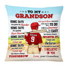 Personalized Baseball Grandson Some Days Are Gonna Be Harder Pillow 26897 1