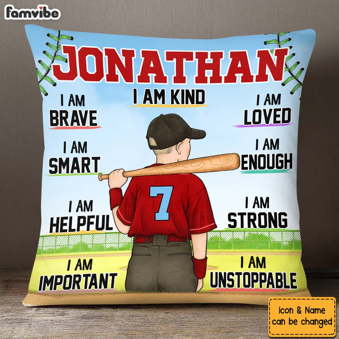 Personalized Gift For Son Grandson I Am Confident Affirmation Motivational Pillow 26899 1