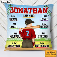 Personalized Gift For Son Grandson I Am Confident Affirmation Motivational Pillow 26899 thumb 1