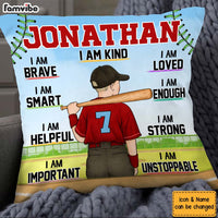 Personalized Gift For Son Grandson I Am Confident Affirmation Motivational Pillow 26899 thumb 1