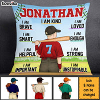 Personalized Gift For Son Grandson I Am Confident Affirmation Motivational Pillow 26899 thumb 1