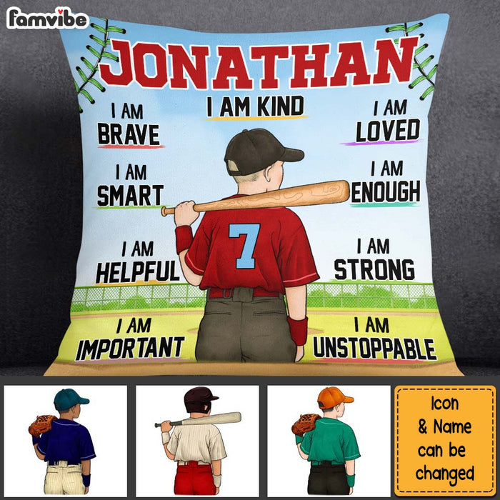 Personalized Gift For Son Grandson I Am Confident Affirmation Motivational Pillow 26899 1