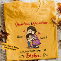 Personalized Mom Grandma Love Grandson T Shirt MR111 65O36 thumb 1