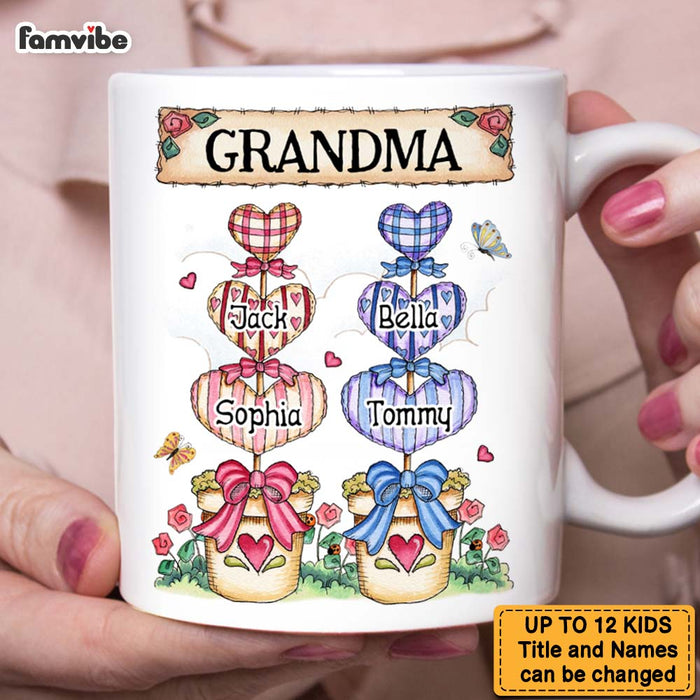 Personalized Gift For Grandma Nana Heart Pot Mug 26900 1