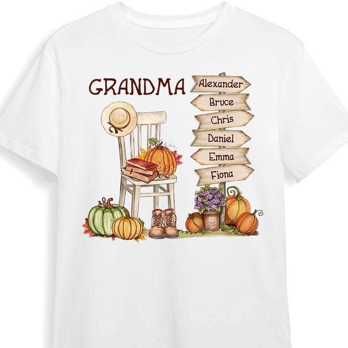 Personalized Gift For Grandma Autumn Shirt - Hoodie - Sweatshirt 26901 1