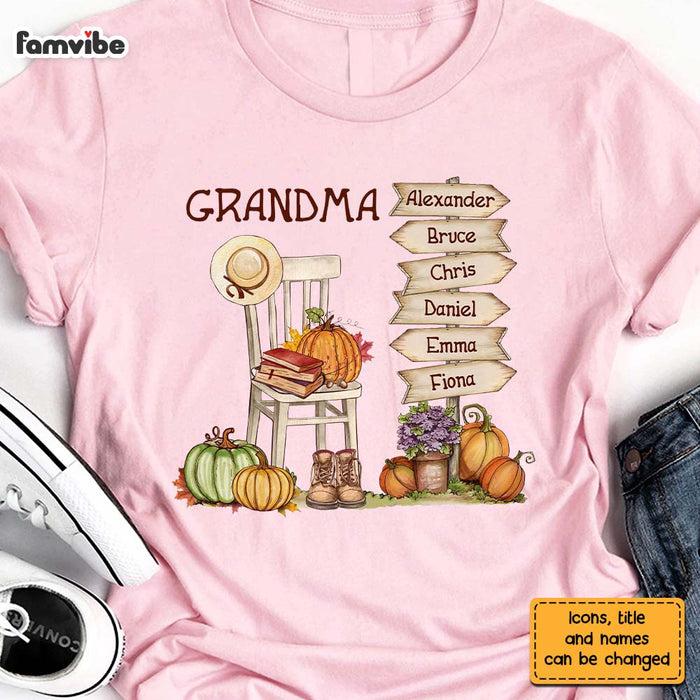 Personalized Gift For Grandma Autumn Shirt - Hoodie - Sweatshirt 26901 1