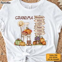 Personalized Gift For Grandma Autumn Shirt - Hoodie - Sweatshirt 26901 thumb 1