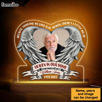 Personalized Memorial Gift Someone We Love Is In Heaven Plaque LED Lamp Night Light 26906 thumb 1
