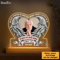 Personalized Memorial Gift Someone We Love Is In Heaven Plaque LED Lamp Night Light 26906 thumb 1