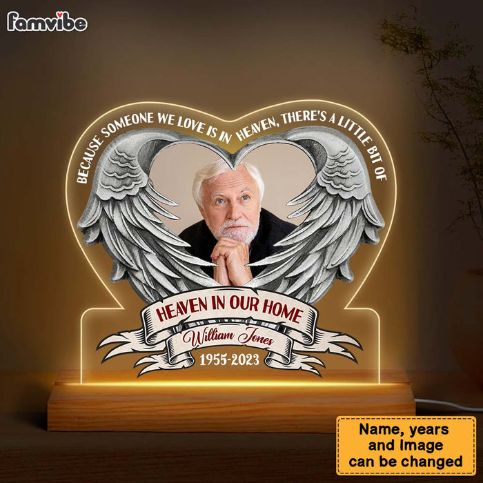 Personalized Memorial Gift Someone We Love Is In Heaven Plaque LED Lamp Night Light 26906 1