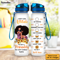 Personalized Gift For Daughter I Don't Have Attitude Tracker Bottle 26907 thumb 1
