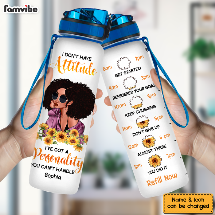 Personalized Gift For Daughter I Don't Have Attitude Tracker Bottle 26907 1