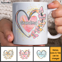 Personalized Gift For Grandma Nana Butterfly Kids Mug 26909 thumb 1