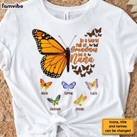 Personalized Gift For Grandma In A World Full Of Grandmas Butterfly Shirt - Hoodie - Sweatshirt 26910 thumb 1