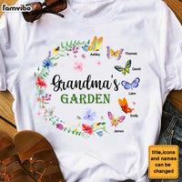 Personalized Gift For Grandma's Floral Garden Butterflies Shirt - Hoodie - Sweatshirt 26911 thumb 1