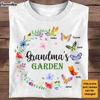 Personalized Gift For Grandma's Floral Garden Butterflies Shirt - Hoodie - Sweatshirt 26911 thumb 1