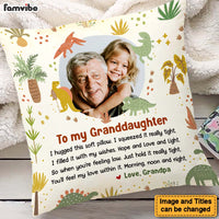 Personalized Gift for Grandkids Dinosaur Theme Pillow 26912 thumb 1