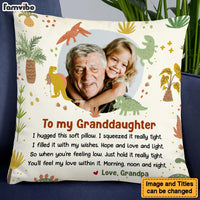 Personalized Gift for Grandkids Dinosaur Theme Pillow 26912 thumb 1