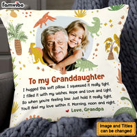 Personalized Gift for Grandkids Dinosaur Theme Pillow 26912 thumb 1