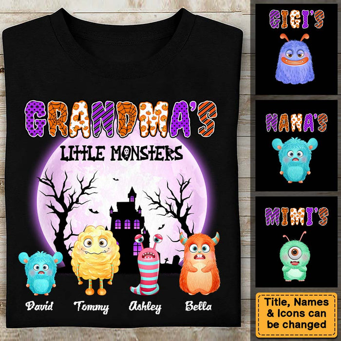 Personalized Gift For Grandma Little Monster Shirt - Hoodie - Sweatshirt 26925 1